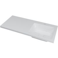 Раковина Dreja Wing 120 с местом под стиральную машину Белая арт-100120R — фото 1, Раковины на стиральную машину