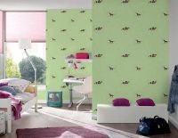 Обои детские AS Creation Little Stars Винил на флизелине (0,53*10,05) Зеленый, Животные арт-35837-1 — фото 2, Обои для стен