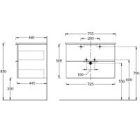 Тумба под раковину Kerama Marazzi Piano 75 PI.F.75\WHT подвесная Белая глянцевая арт-PI.F.75\WHT — фото 3, Тумбы под раковину
