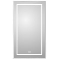 Зеркало BelBagno Kraft 50 с подсветкой Сатин с сенсорным выключателем и подогревом арт-SPC-KRAFT-500-900-LED-TCH-WARM — фото 2, Зеркала в ванную комнату
