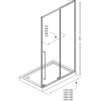 Товар: Душевая дверь Allen Brau Fantasy 120 профиль Черный матовый стекло прозрачное арт-3.11006.31 - фото 7 Душевая дверь Allen Brau Fantasy 120 профиль Черный матовый стекло прозрачное арт-3.11006.31 — фото 7, Раздвижные душевые двери