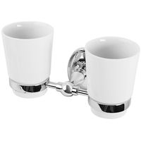 Стакан для зубных щеток Veragio Bonjour двойной Хром арт-VR.BNR-7842.CR — фото 1, Стаканы для зубных щеток