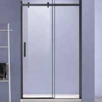 Душевая дверь Vincea Como-N 120 профиль Черный стекло прозрачное арт-VDS-4CN120CLB — фото 1, Раздвижные душевые двери