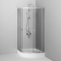 Товар: Душевой уголок AM.PM X-Joy Twin Slide 90х90 профиль Хром матовый стекло прозрачное арт-W88E-205-090MT64 - фото 3 Душевой уголок AM.PM X-Joy Twin Slide 90х90 профиль Хром матовый стекло прозрачное арт-W88E-205-090MT64 — фото 3, Душевые уголки четверть круга