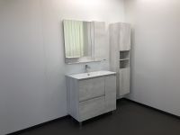 Зеркало со шкафом Comforty Верона 90 Дуб белый арт-00004136714 — фото 2, Зеркальные шкафы в ванную