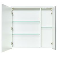 Зеркальный шкаф Aquaton Брук 80 с подсветкой Белый арт-1A200602BC010 — фото 2, Зеркальные шкафы в ванную