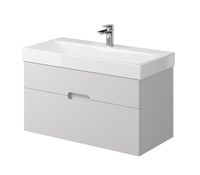 Тумба под раковину Creto Malibu 100 подвесная Белая арт-7-1079W — фото 2, Тумбы под раковину