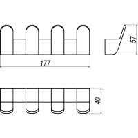 Товар: Вешалка для полотенец Altasan Лотос Черная матовая арт-ЛТ20ЧМ - фото 5 Вешалка для полотенец Altasan Лотос Черная матовая арт-ЛТ20ЧМ — фото 5, Крючки для полотенец