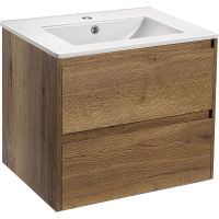 Тумба под раковину Vincea Gio 60 подвесная T.Oak арт-VMC-2G600TO — фото 1, Тумбы под раковину