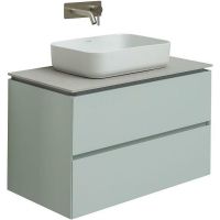 Тумба под раковину Allen Brau Infinity 85 подвесная Папирус матовый арт-1.21001.PWM — фото 2, Тумбы под раковину