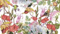 Фреска Ortograf Цветы 5900 Фактура бархат FX Флизелин (3,5*2) Разноцветный, Цветы/Птицы арт-5900 (бархат FX) — фото 2, Фрески