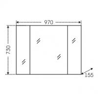 Зеркальный шкаф СанТа Стандарт 100 Белый арт-113012 — фото 4, Зеркальные шкафы в ванную