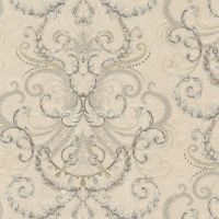 Обои Decori-Decori Gioiello Винил на флизелине (1,06*10,05) Бежевый, Дамаск арт-82506 — фото 1, Обои для стен