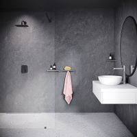 Металлическая полка Ravak Slim S Черная арт-X07P649 — фото 5, Полки для ванной и душа