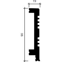 Плинтус Европласт 2000x90x19 мм арт-6.53.705 — фото 7, Плинтуса напольные
