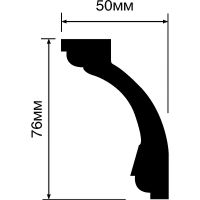 Карниз HIWOOD 2000x76x50 мм арт-AL75 — фото 2, Карнизы