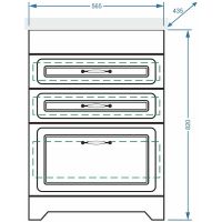 Тумба под раковину Stella Polar Кармела 60 Ольха белая арт-SP-00000177 — фото 4, Тумбы под раковину