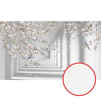 Фреска Ortograf 3D 33213 Фактура бархат FX Флизелин (4,3*2,5) Белый, Архитектура/Цветы арт-33213 (бархат FX) — фото 1, Фрески