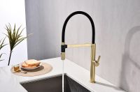 Смеситель для кухни Paulmark Leader Светлое брашированное золото арт-Le214101-SBG — фото 3, Смесители для кухни