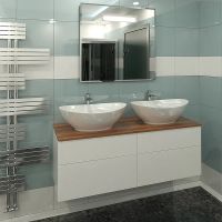 Тумба с раковиной Orange Otto 130 Белая арт-Ot-130TuWOOD+G56 — фото 4, Тумбы с раковиной