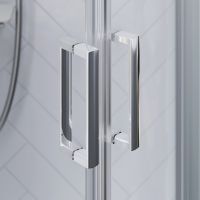 Душевой уголок Damixa Skyline 90x90 профиль Хром матовый стекло прозрачное арт-DX35WG-301-090MT — фото 3, Душевые уголки четверть круга