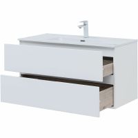 Комплект мебели для ванной Aquanet Алвита New 100 подвесной Белый матовый арт-274205 — фото 7, Комплекты мебели для ванной