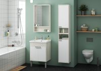 Товар: Тумба под раковину Aquaton Флай 60 Белая Дуб крафт арт-1A237301FAX10 - фото 5 Тумба под раковину Aquaton Флай 60 Белая Дуб крафт арт-1A237301FAX10 — фото 5, Тумбы под раковину