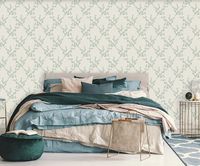 Обои Zambaiti Parati Satin Flowers IV Винил на флизелине (0,53*10,05) Бежевый/Розовый/Зеленый, Цветы/Ромб арт-Z66833 — фото 3, Обои для стен