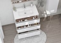 Тумба под раковину Roca The Gap 80 подвесная Белый глянец арт-A857406806 — фото 12, Тумбы под раковину