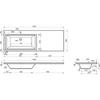 Товар: Тумба с раковиной Эстет Dallas Luxe 140 L Белая арт-ФР-00002922 - фото 6 Тумба с раковиной Эстет Dallas Luxe 140 L Белая арт-ФР-00002922 — фото 6, Тумбы с раковиной