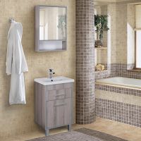 Тумба под раковину Onika Натали 50 Ясень шимо светлый арт-105016 — фото 7, Тумбы под раковину