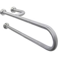 Поручень полукруглый Nofer Нержавеющая сталь глянцевая арт-15048.B — фото 1, Поручни для ванной