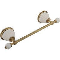 Полотенцедержатель Migliore Olivia Бронза Белый арт-17437 — фото 1, Полотенцедержатели