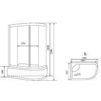 Душевая кабина Timo Standart 110х85 без гидромассажа арт-T-6610SL — фото 4, Душевые кабины