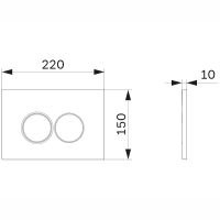 Комплект унитаза с инсталляцией AM.PM Spirit V2.0 FlashClean с сиденьем Микролифт и клавишей смыва Хром глянцевый арт-IS70151.701700MB — фото 15, Комплекты унитаз + инсталляция