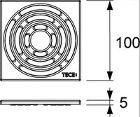 Трап для душа Tece Drainpoint 110 с решеткой Хром арт-KDP-S110 — фото 12, Трапы для душа