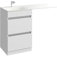 Тумба под раковину Aqwella Form 115 Белая арт-FOR01052 — фото 1, Тумбы под раковину