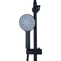 Товар: Душевая система WellWant by Agger Nero с термостатом Черная арт-WWDS0W4428125B - фото 7 Душевая система WellWant by Agger Nero с термостатом Черная арт-WWDS0W4428125B — фото 7, Душевые стойки