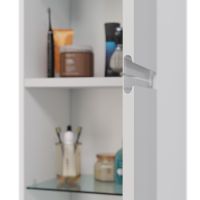 Шкаф пенал Lemark Veon 35 подвесной Белый глянец арт-LM01V35P — фото 3, Пеналы для ванной комнаты