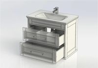 Тумба с раковиной Aquanet Бостон М 80 Белая матовая арт-212668 — фото 6, Тумбы с раковиной