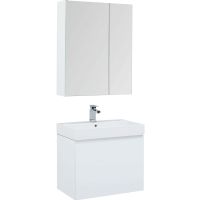 Комплект мебели для ванной Aquanet Йорк 70 подвесной Белый глянец арт-203643 — фото 1, Комплекты мебели для ванной