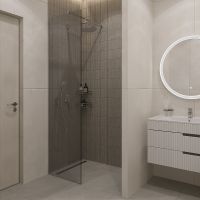 Душевая перегородка STWORKI Берген 60 MV-BE-60-CR профиль Хром глянцевый стекло прозрачное арт-583049 — фото 1, Душевые перегородки