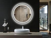 Зеркало Esbano 50 с подсветкой с сенсорным выключателем арт-ESMI3599 — фото 3, Зеркала в ванную комнату