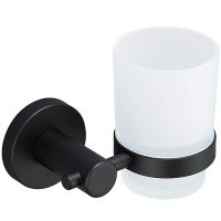 Стакан для зубных щеток Frap F302 Черный матовый арт-F30206 — фото 1, Стаканы для зубных щеток