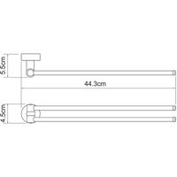 Товар: Полотенцедержатель WasserKRAFT Donau поворотный Хром арт-K-9431 - фото 3 Полотенцедержатель WasserKRAFT Donau поворотный Хром арт-K-9431 — фото 3, Полотенцедержатели
