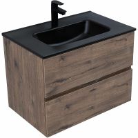 Тумба под раковину Aquanet Алвита New 70 подвесная Дуб веллингтон табак арт-334185 — фото 4, Тумбы под раковину