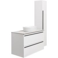 Тумба под раковину La Fenice Elba 100 подвесная Белая матовая арт-FNC-01-ELB-B-100-2 — фото 7, Тумбы под раковину