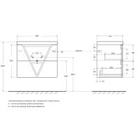 Тумба под раковину BelBagno Vittoria 70 подвесная Pino арт-VITTORIA-700-2C-SO-PINO-P — фото 7, Тумбы под раковину
