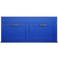 Тумба с раковиной Sanflor Ванесса 95 подвесная Индиго арт-С15330 — фото 1, Тумбы с раковиной