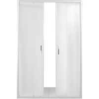 Душевая дверь в нишу River Dreike 150 МТ профиль Матовый хром стекло матовое арт-10000002357 — фото 1, Раздвижные душевые двери